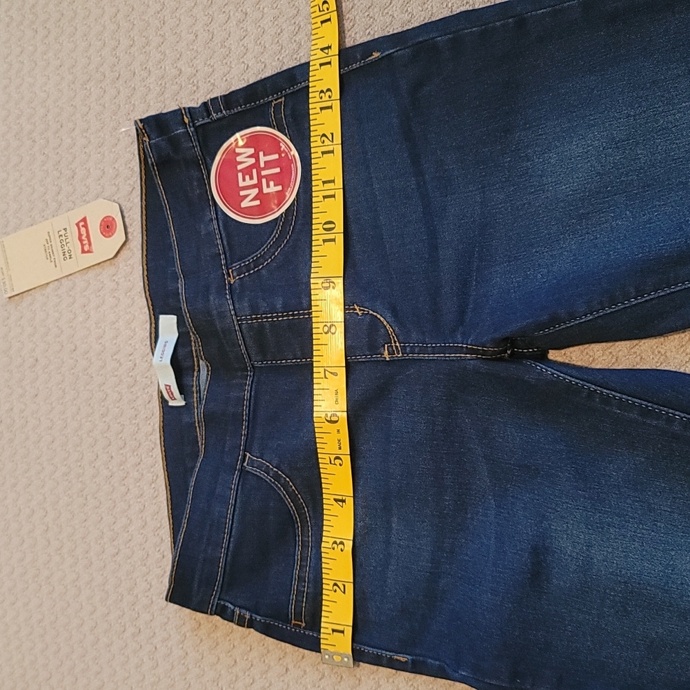 NWT Levi Denim Pull-on Leggings for Girls - Picture 8 of 10